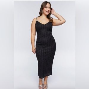 Beaded Trim Midi Dress